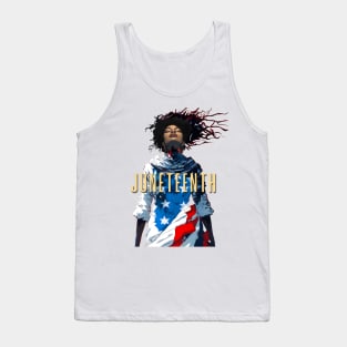 Juneteenth: Liberation and Unity (no fill light background) Tank Top